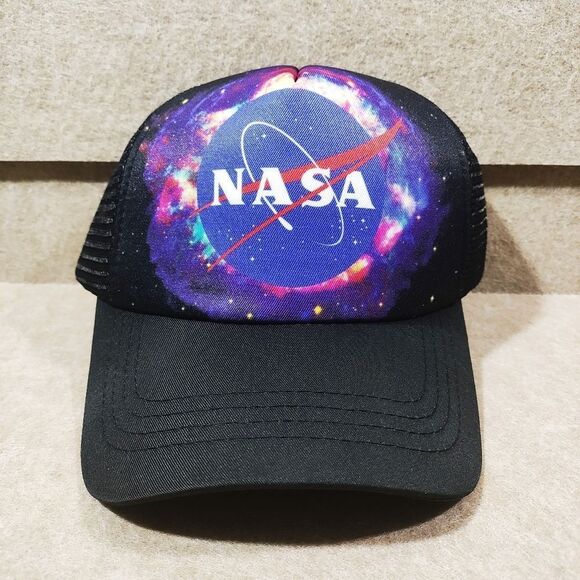 Nasa Mesh Trucker Snapback Structured Hat - Picture 1 of 3